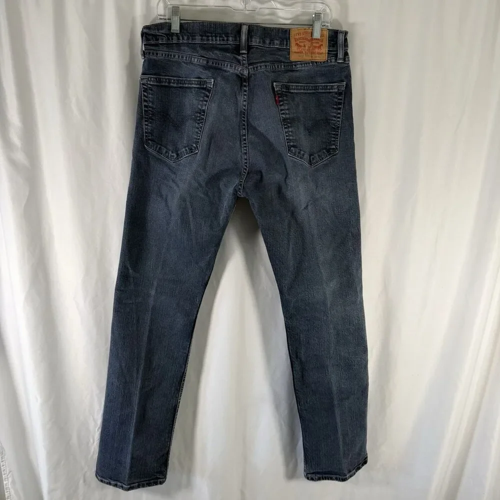 Levi's 505 Jeans Men's 34x32 Medium Wash Denim Straight Leg Flat Front Pockets